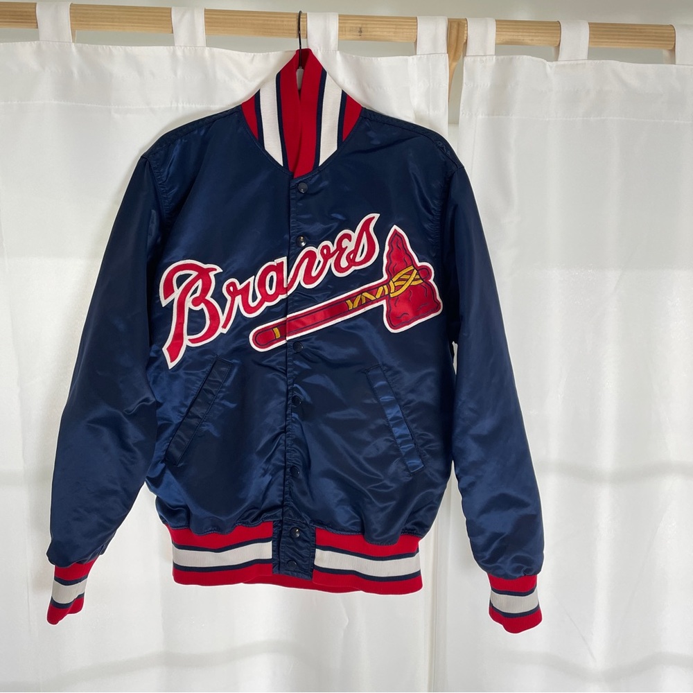 Vintage Atlanta Braves Jacket size 40 in good vintage condition